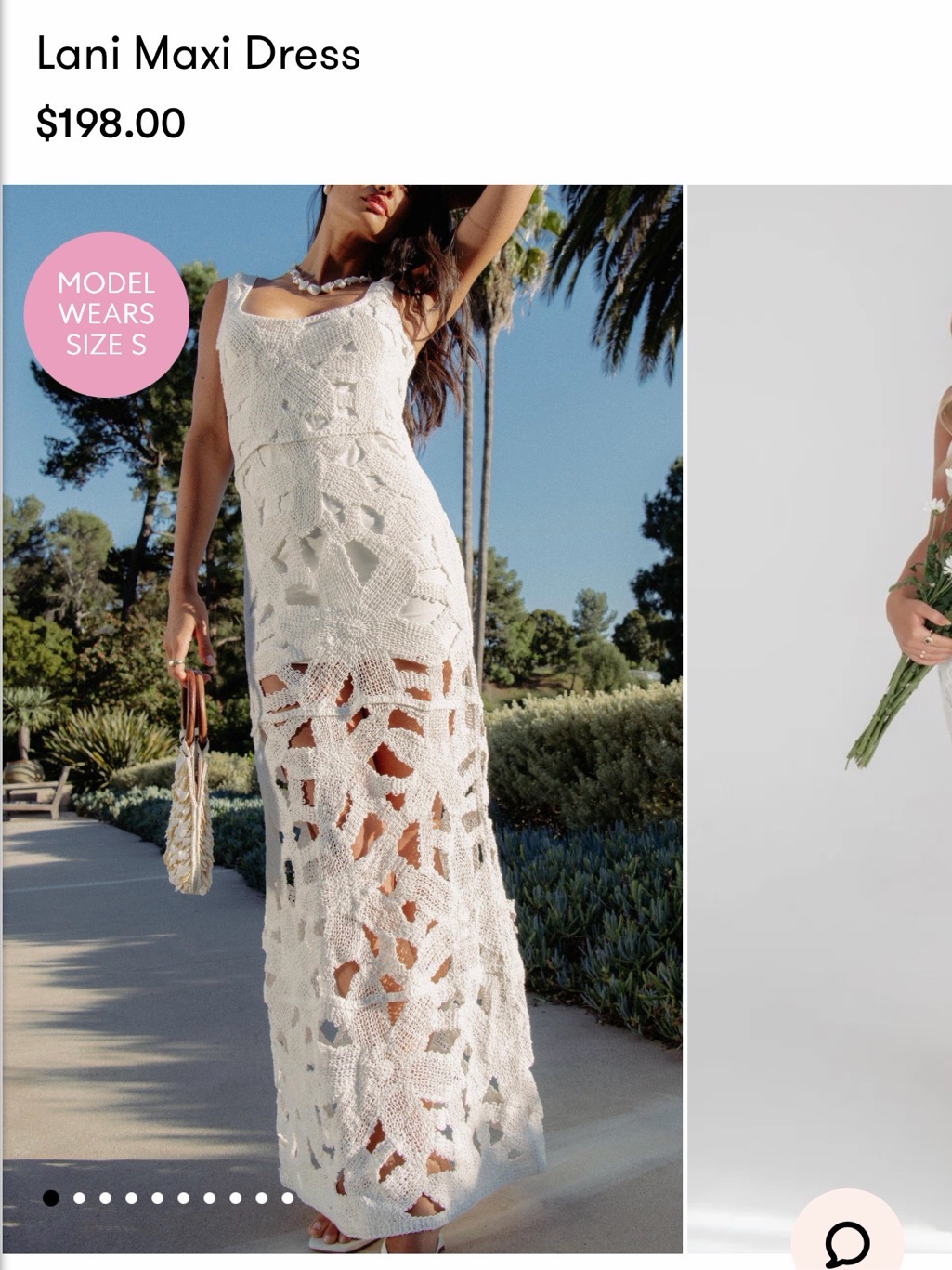 Show Me Your Mumu Cream White Crochet Maxi Dress